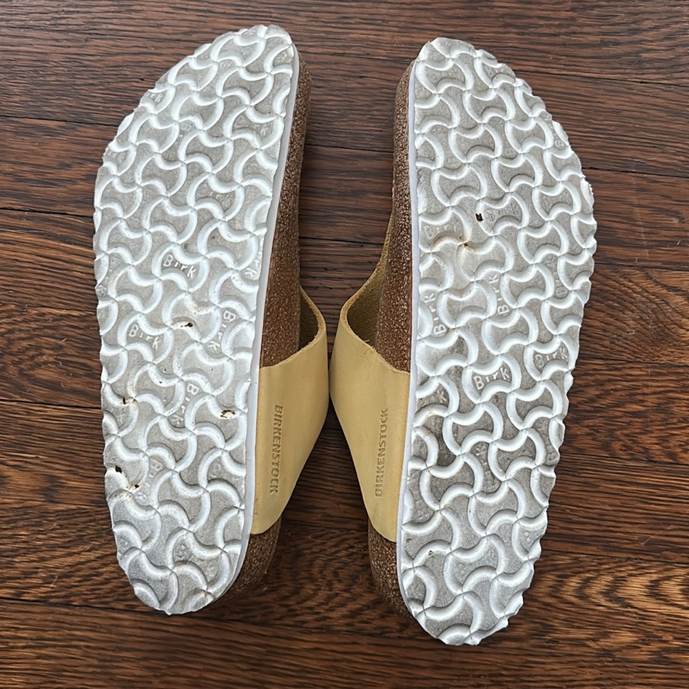Birkenstock gizeh leather popcorn sandals size 42 11 reg width soft footbed - Picture 5 of 5
